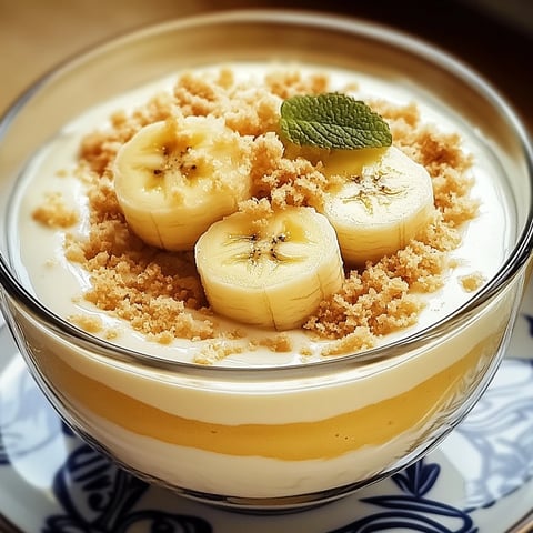 Dessert crémeux à la banane
