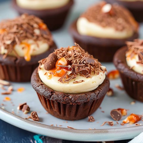 A plate of chocolate turtle cookies.