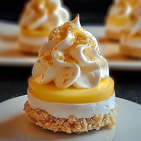 A dessert with a yellow topping.