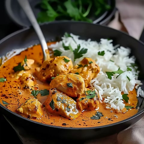 A bowl of food with rice and meat.