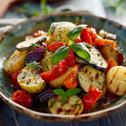 A bowl of salad with tomatoes, carrots, and zucchini.